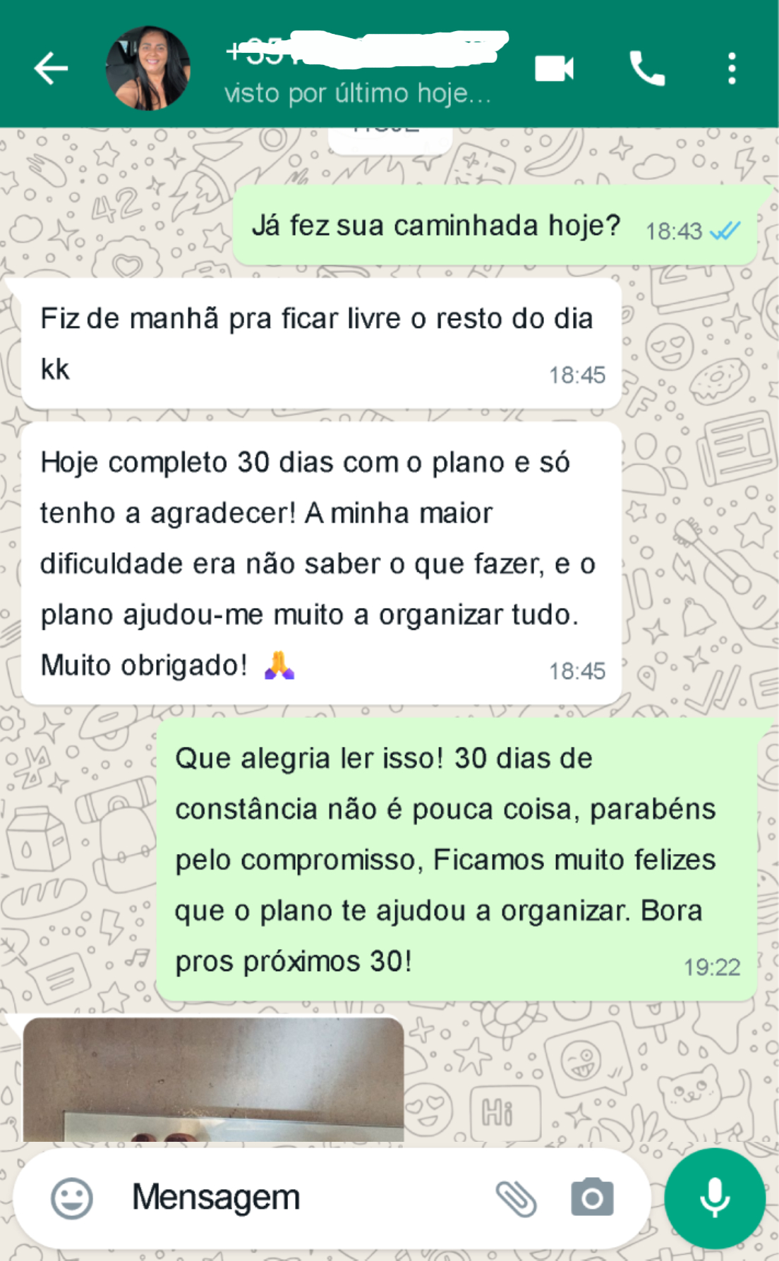 Conversa com cliente 1
